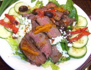 Greek Steak Salad 