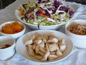 Oriental Chicken Salad toppings