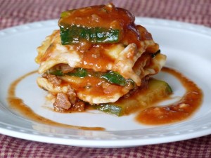 Zucchini Cheese Ravioli with Tomato Basil Sauce