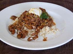 Spicy Chili Beans and Rice
