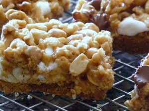 Peanut butter marshmallow bars