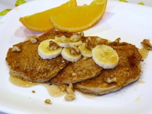 Whole Wheat Banana Pancakes