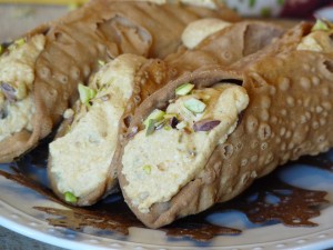 Pumpkin Pistachio Cannoli