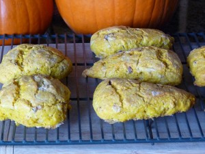 Pumpkin and date scones